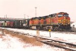 Grain train cruises east